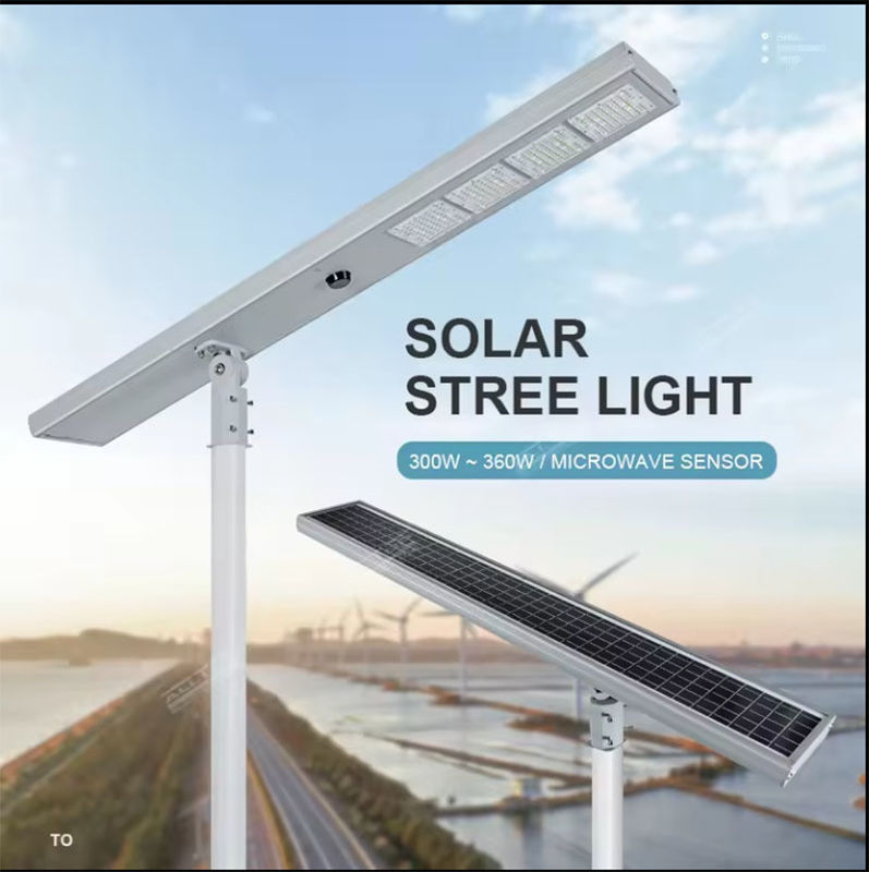 80w 120w 160w Carretera Iluminación de calle impermeable Iluminación solar exterior para voltaje de entrada de 6V CC