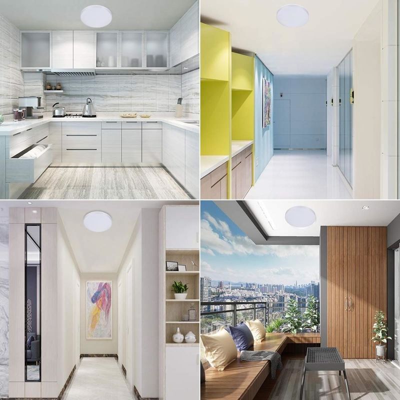 Luz de techo LED de 15W con sensor de movimiento de microondas fácil de instalar y control táctil